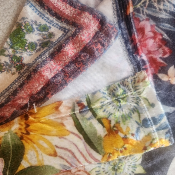 Soft Surroundings Ashbury Velvet Tunic Sz XL Floral - Picture 7 of 7